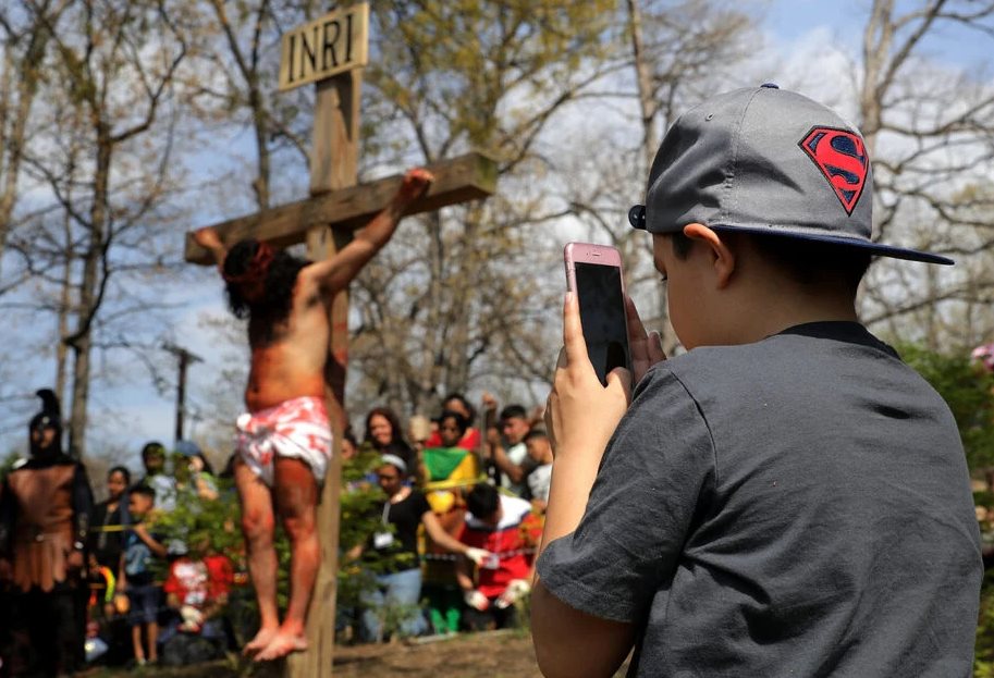 Jesus H Christ on a Cross