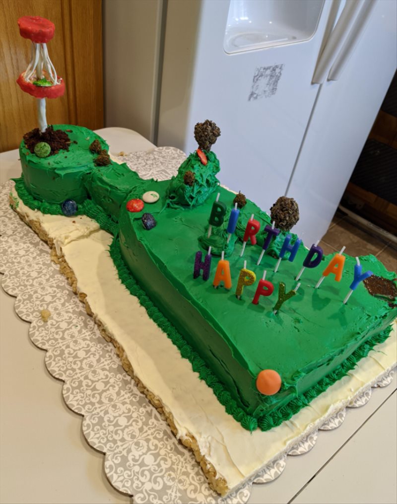 Disc Golf Cake