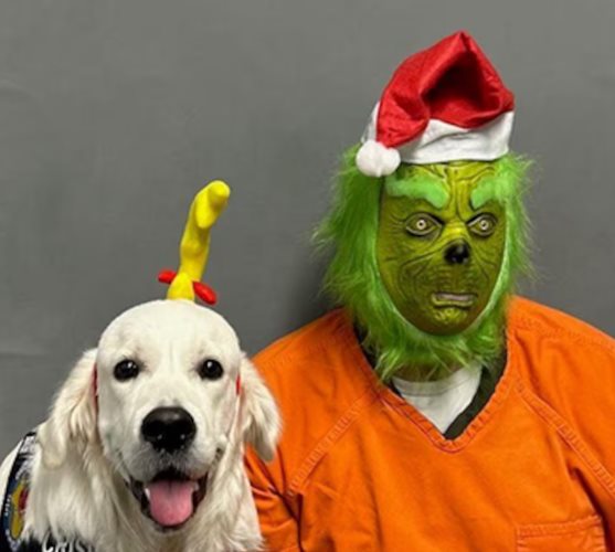 The Grinch has been arrested...