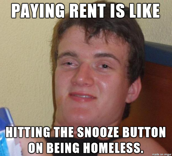 Paying rent