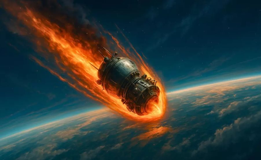 Russian Satellite crash