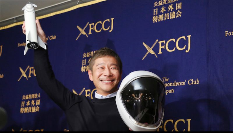 Japanese billionaire Yusaku Maezawa