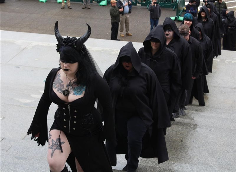 satanic conga line